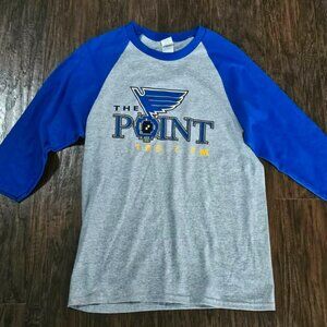 Mens St. Louis Blues Rizzuto Show 105.7 The Point Shirt Giveaway Small S